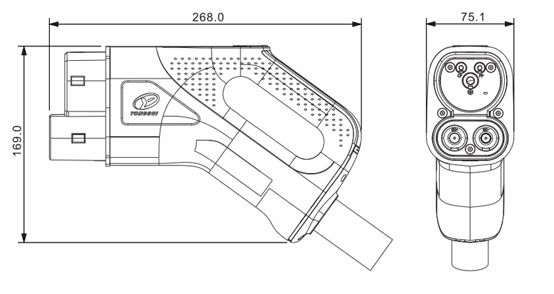 CCS2 DC Vehicle Charging Connector