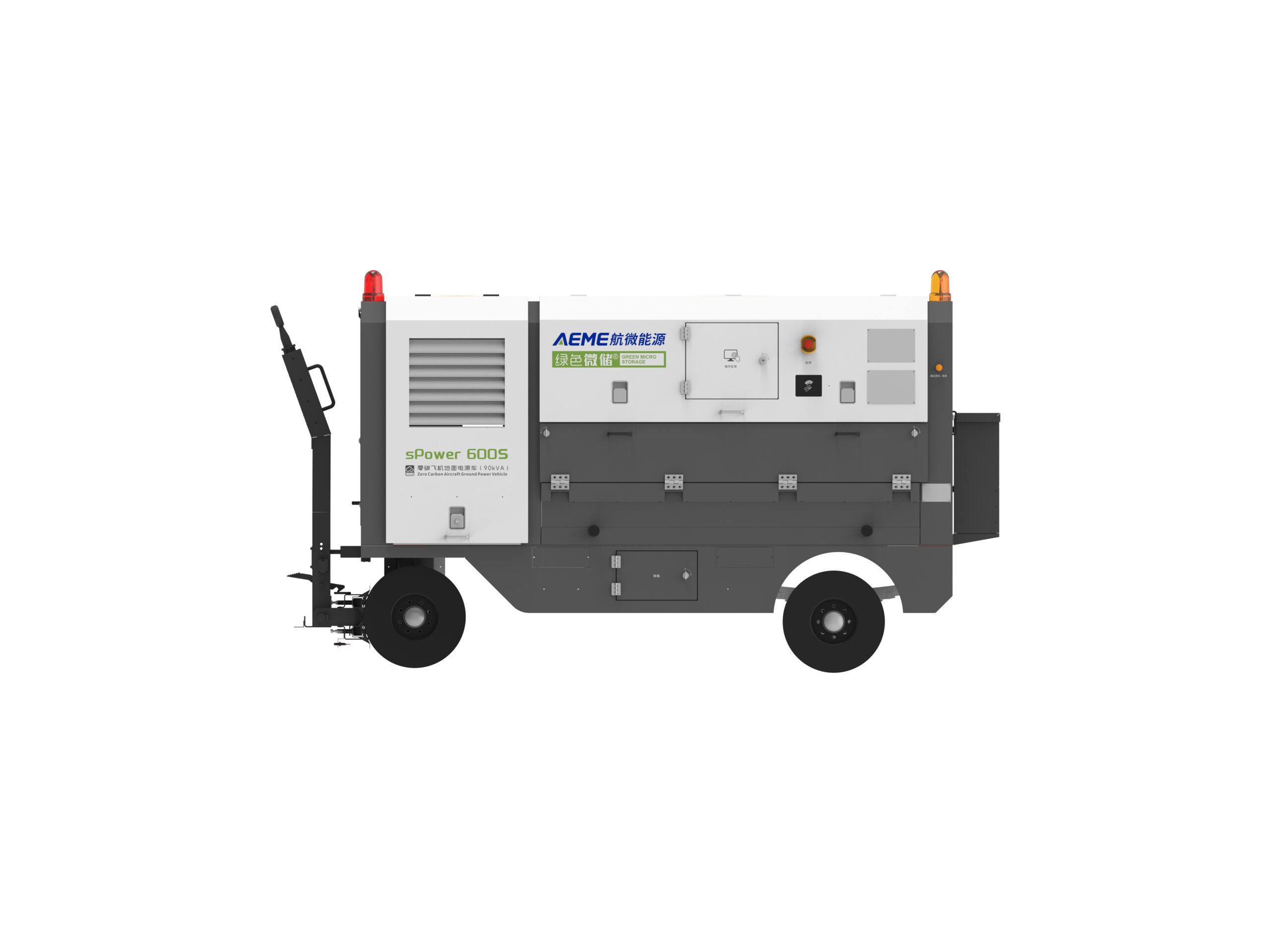 90 kVA Energy-Storage Aircraft Ground Power Unit (Towable)